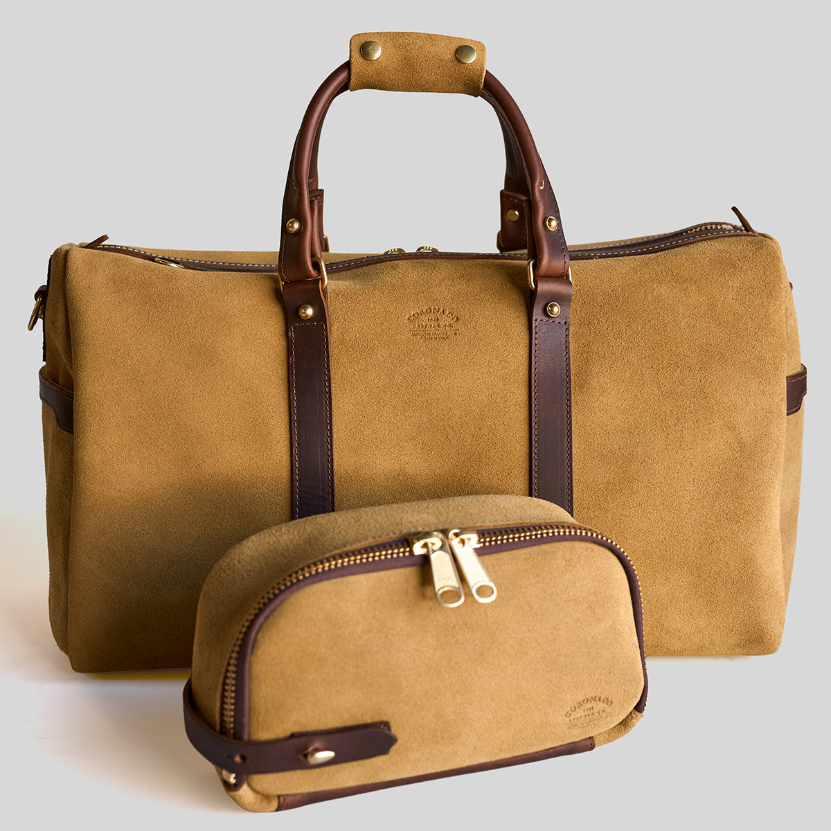 No.007 Duffel Travel Set | Coyote Suede & Latigo