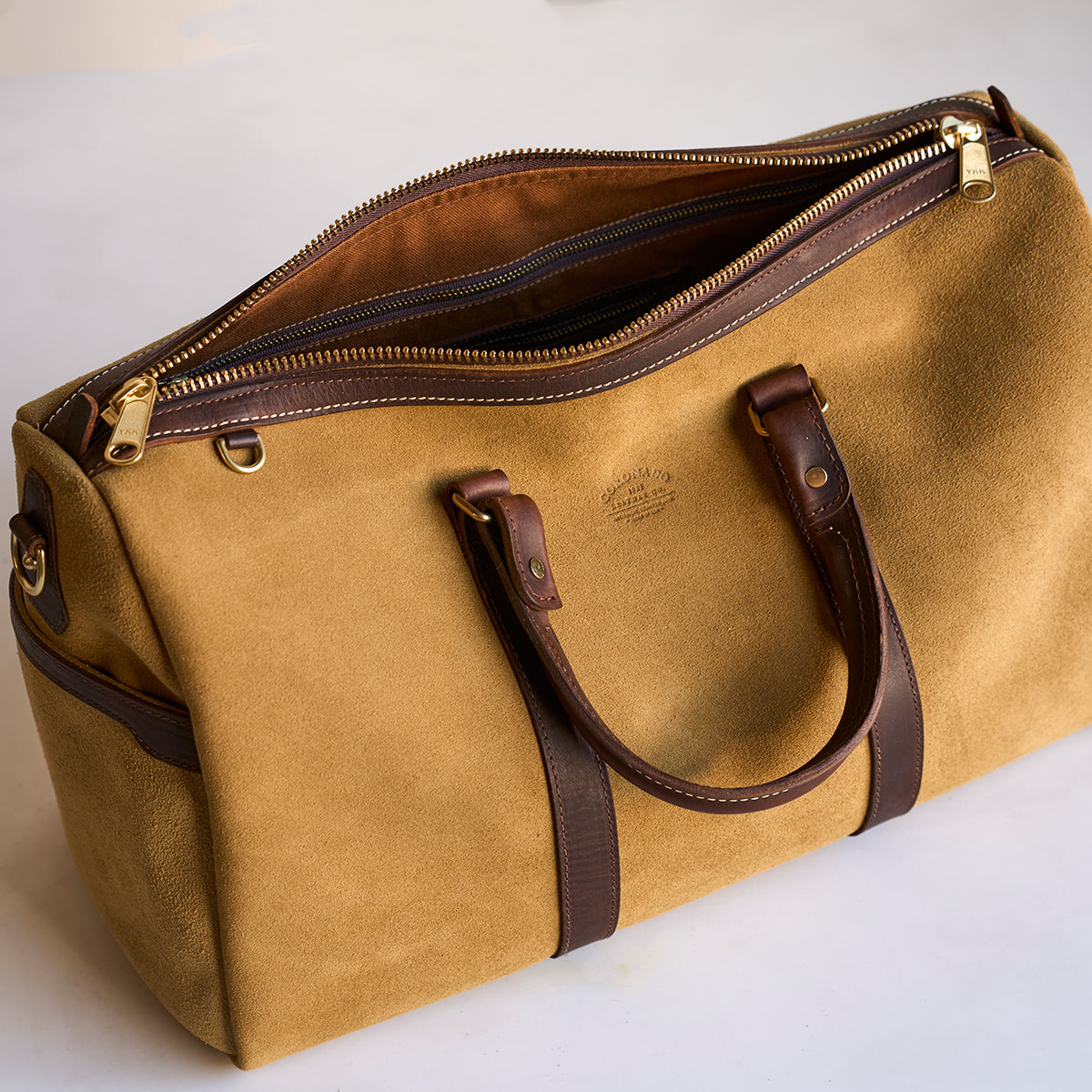No.007 Duffel Travel Set | Coyote Suede & Latigo