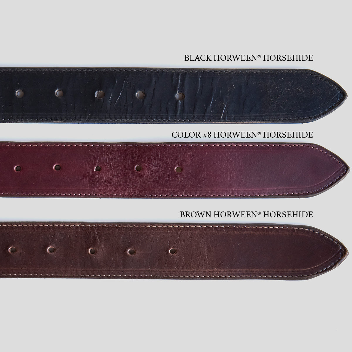 No.720 Executive Belt | Horsehide Black