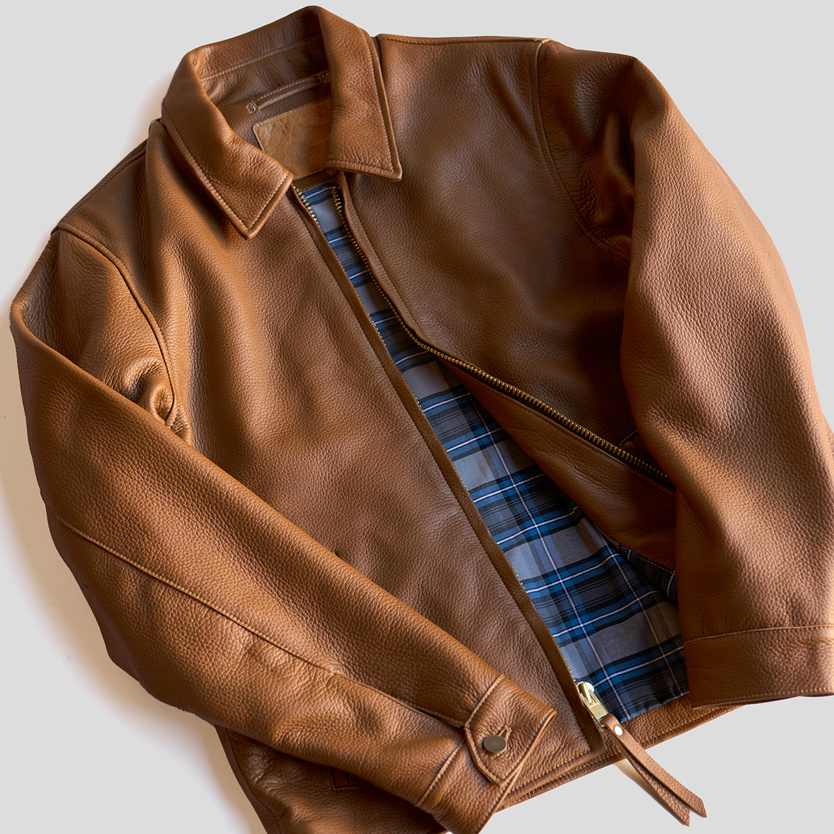 No.115 Classic Bomber | Italian Deerskin Tan