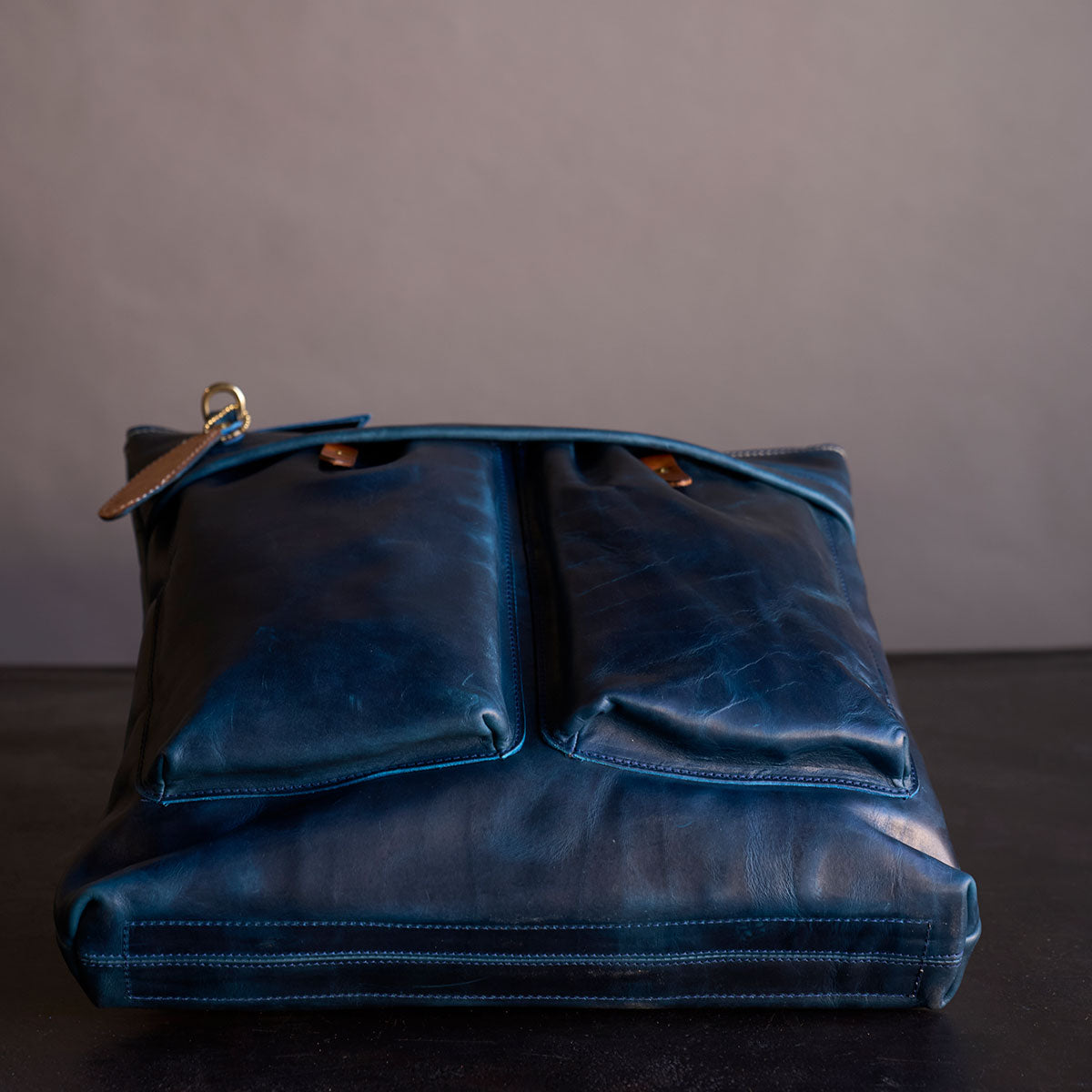 No.160 Primo Tote | Horween® Indigo & Tan