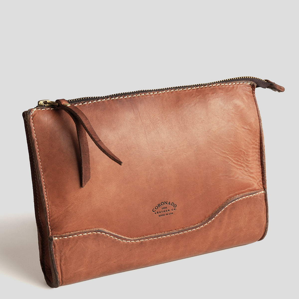 No.194 Utility Pouch | Stone-Washed Natural