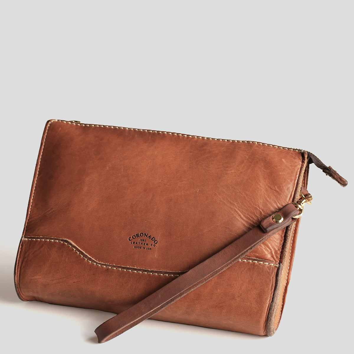 No.194 Utility Pouch | Stone-Washed Natural