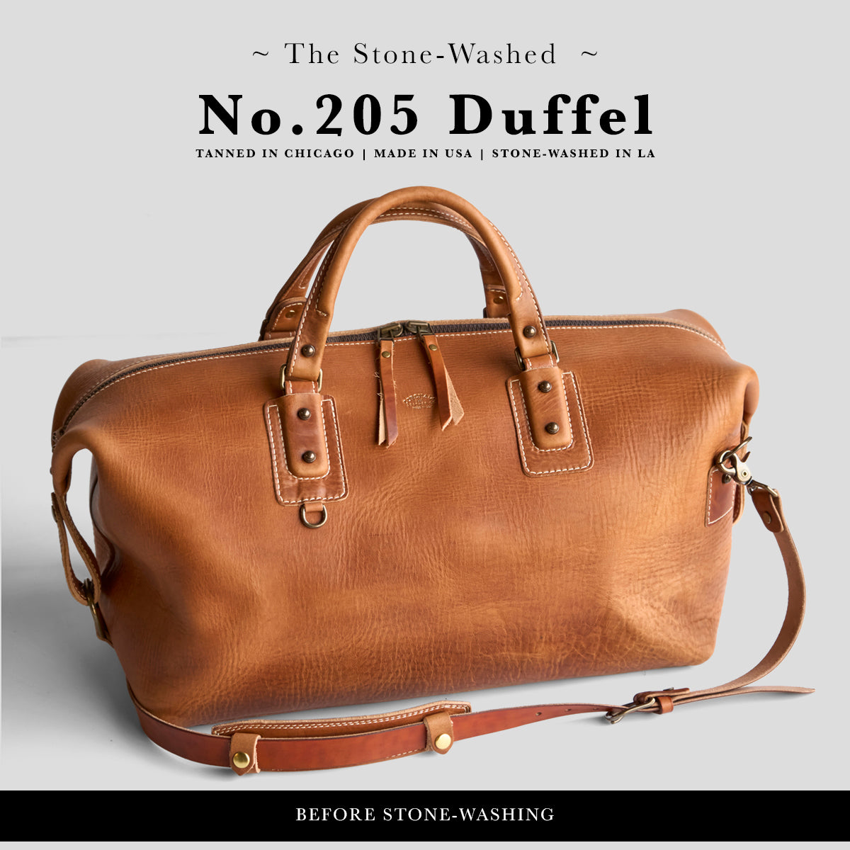 Stone-Washed Americana Duffel No.205 | LE