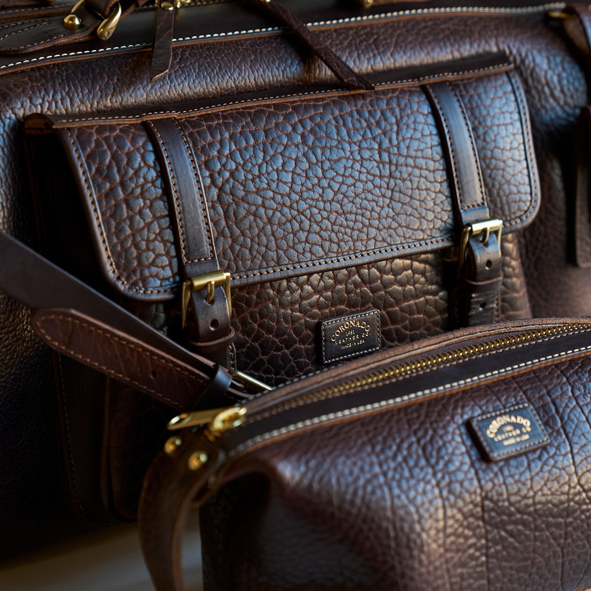 No.207 CEO Duffel | LE Bison Dark Brown