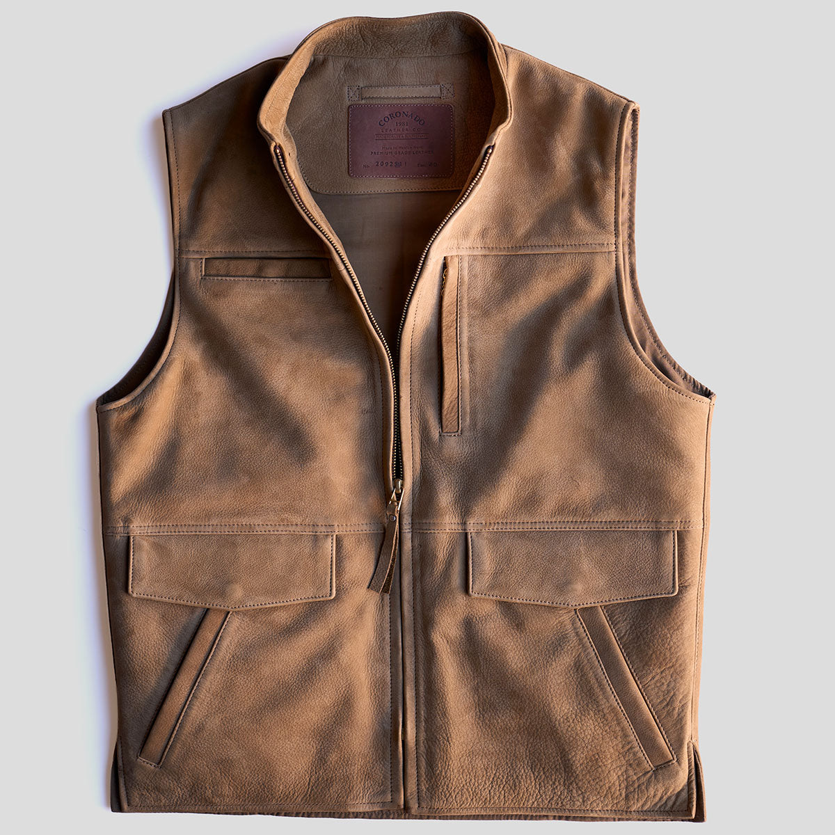 No.209 Kodiak Travel Vest | Nubuck Khaki LE x10