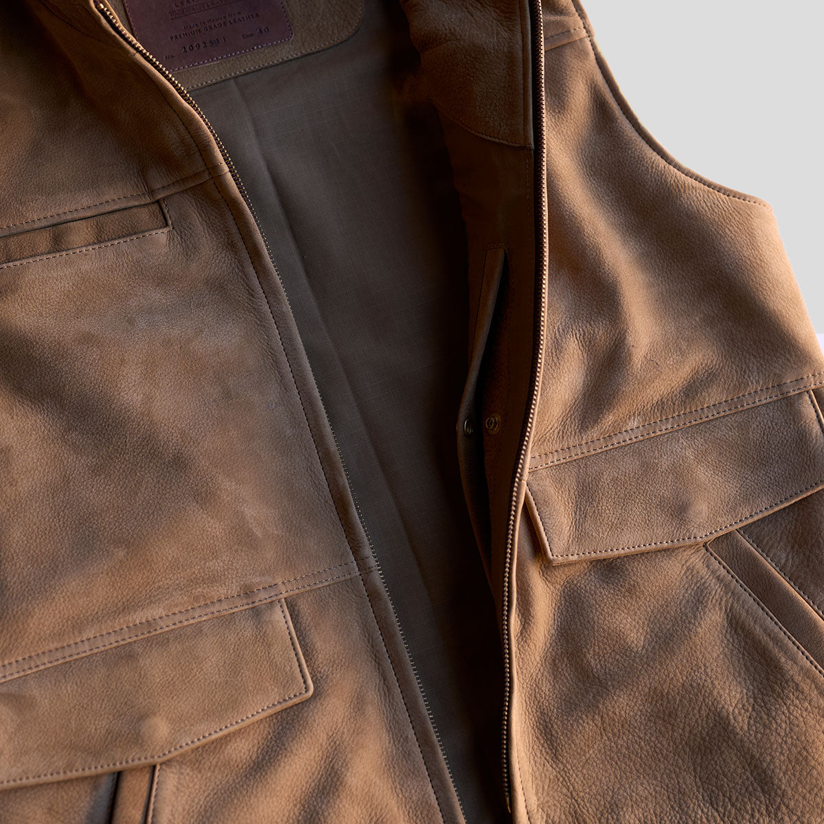 No.209 Kodiak Travel Vest | Nubuck Khaki LE x10