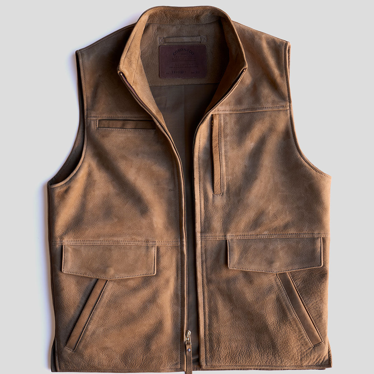 No.209 Kodiak Travel Vest | Nubuck Khaki LE x10