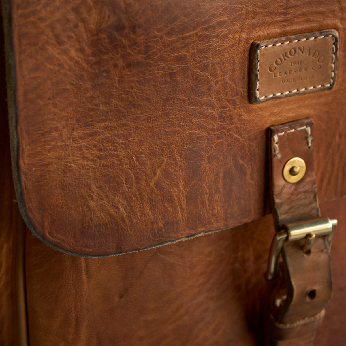 NO.212 Stone-Washed Swiss Saddle Bag