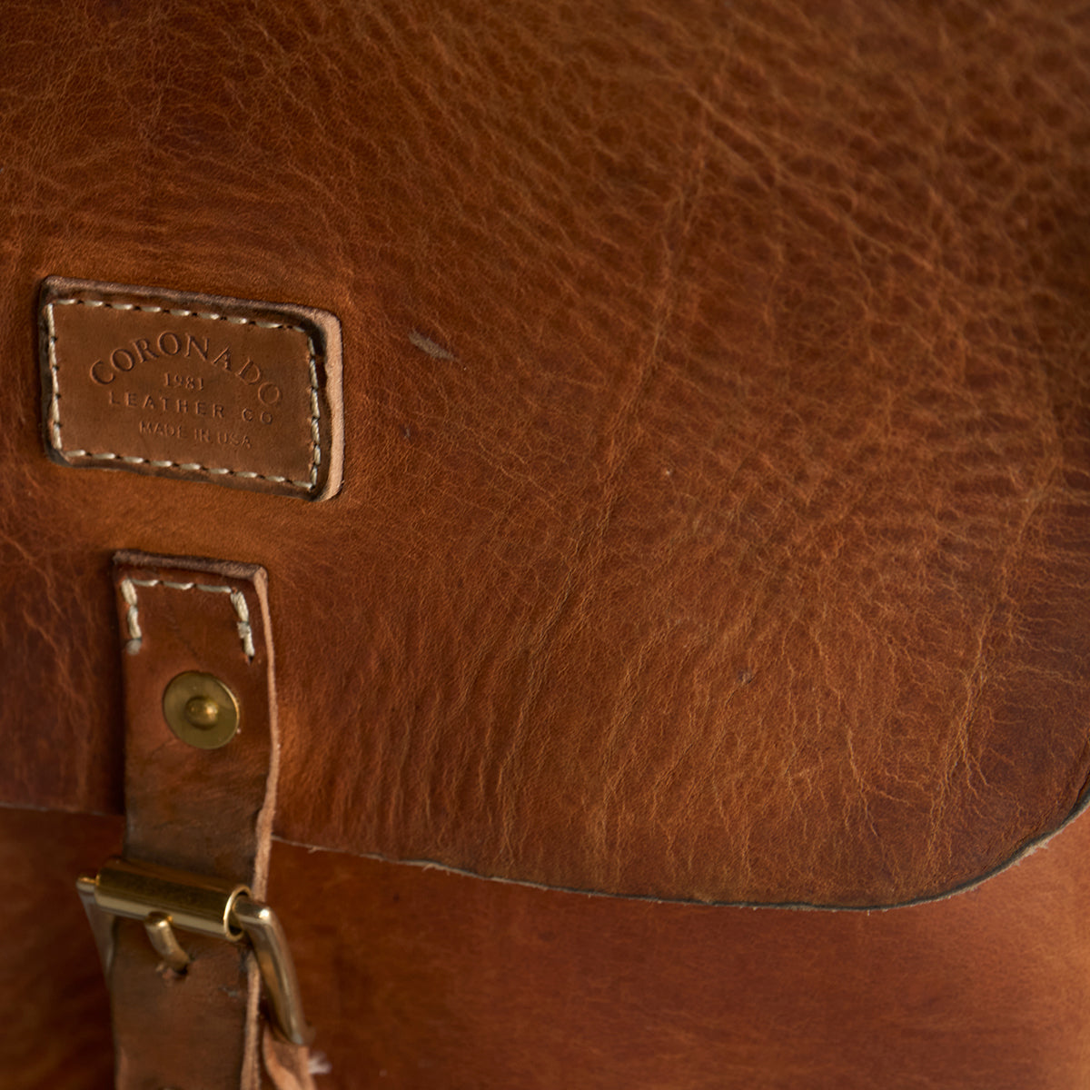 NO.212 Stone-Washed Swiss Saddle Bag