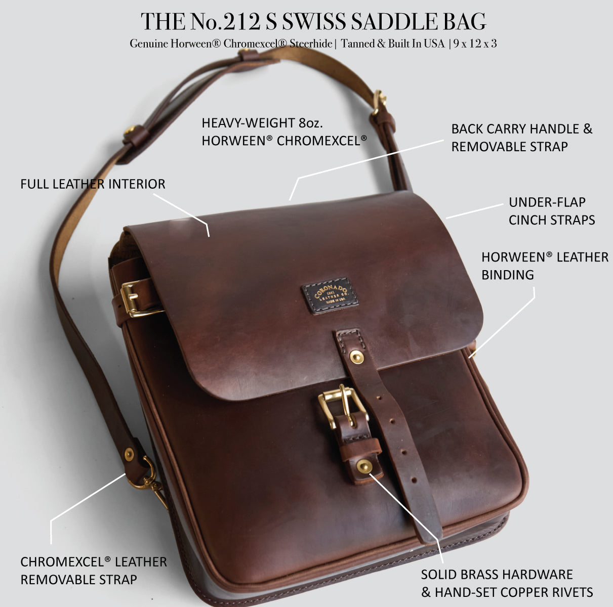 Swiss Saddle Bag No.212 | LE Black