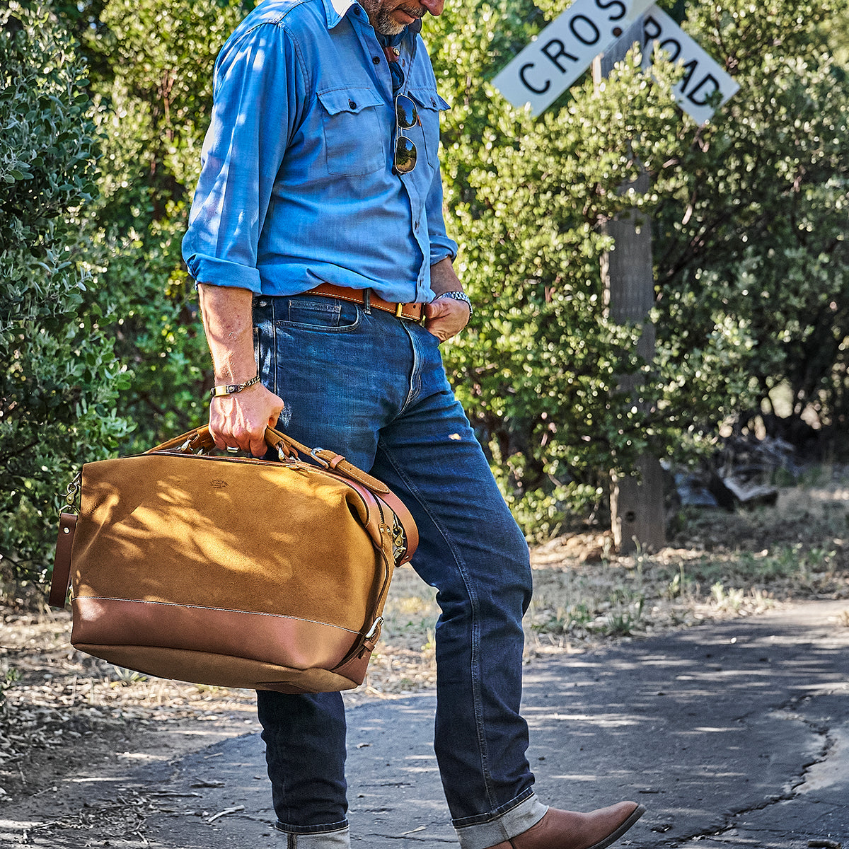 No.300 Field Duffel | WP Tan Suede