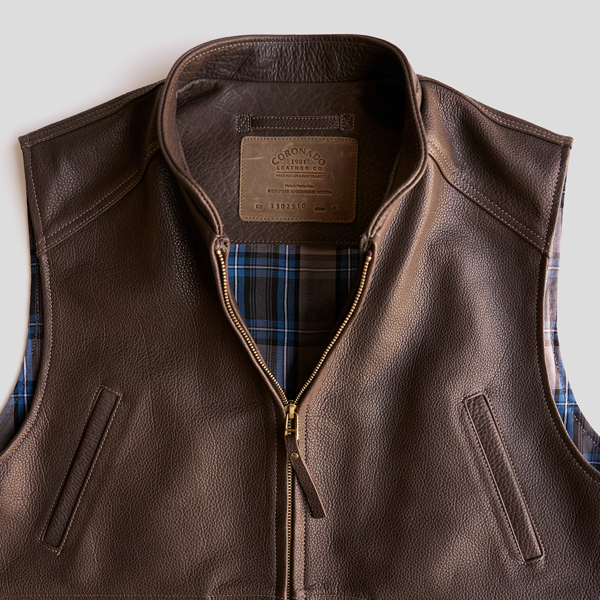 NO.330 Shelby II Vest | Bison Brown