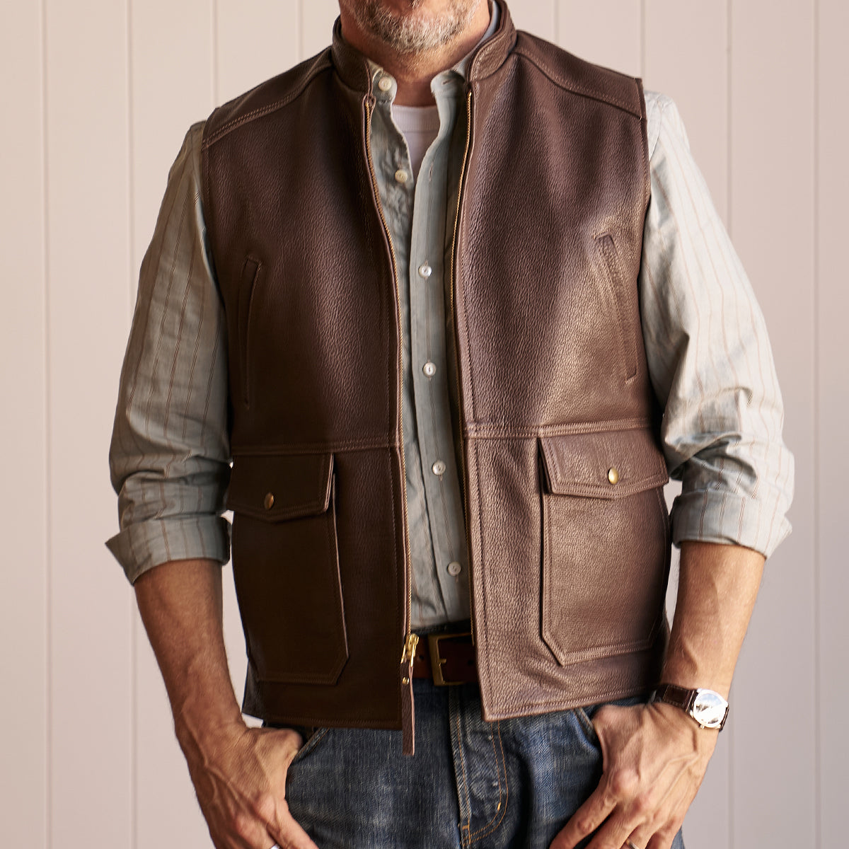 NO.330 Shelby II Vest | Bison Brown