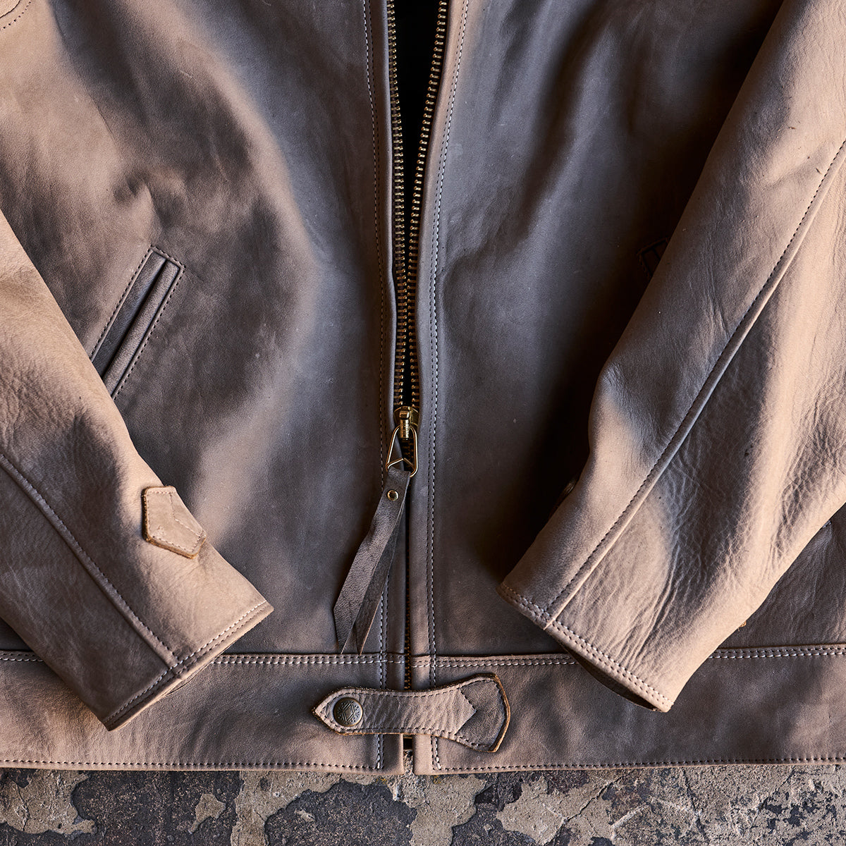No.69 Union Jacket | Olive-Tanned Horsehide (Coyote)