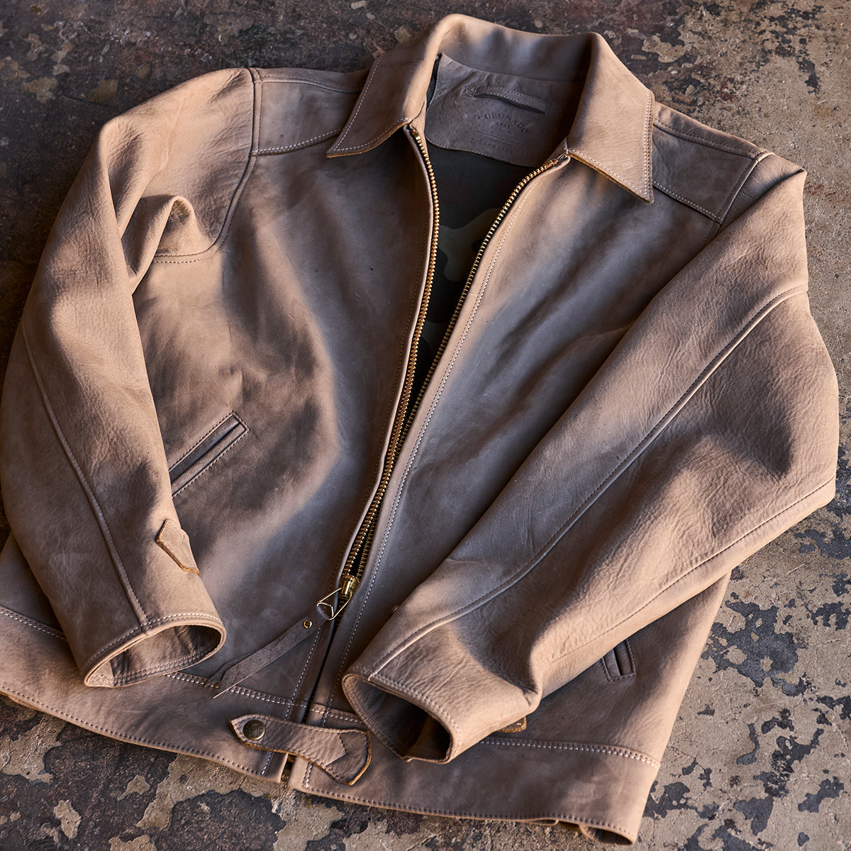 No.69 Union Jacket | Olive-Tanned Horsehide (Coyote)