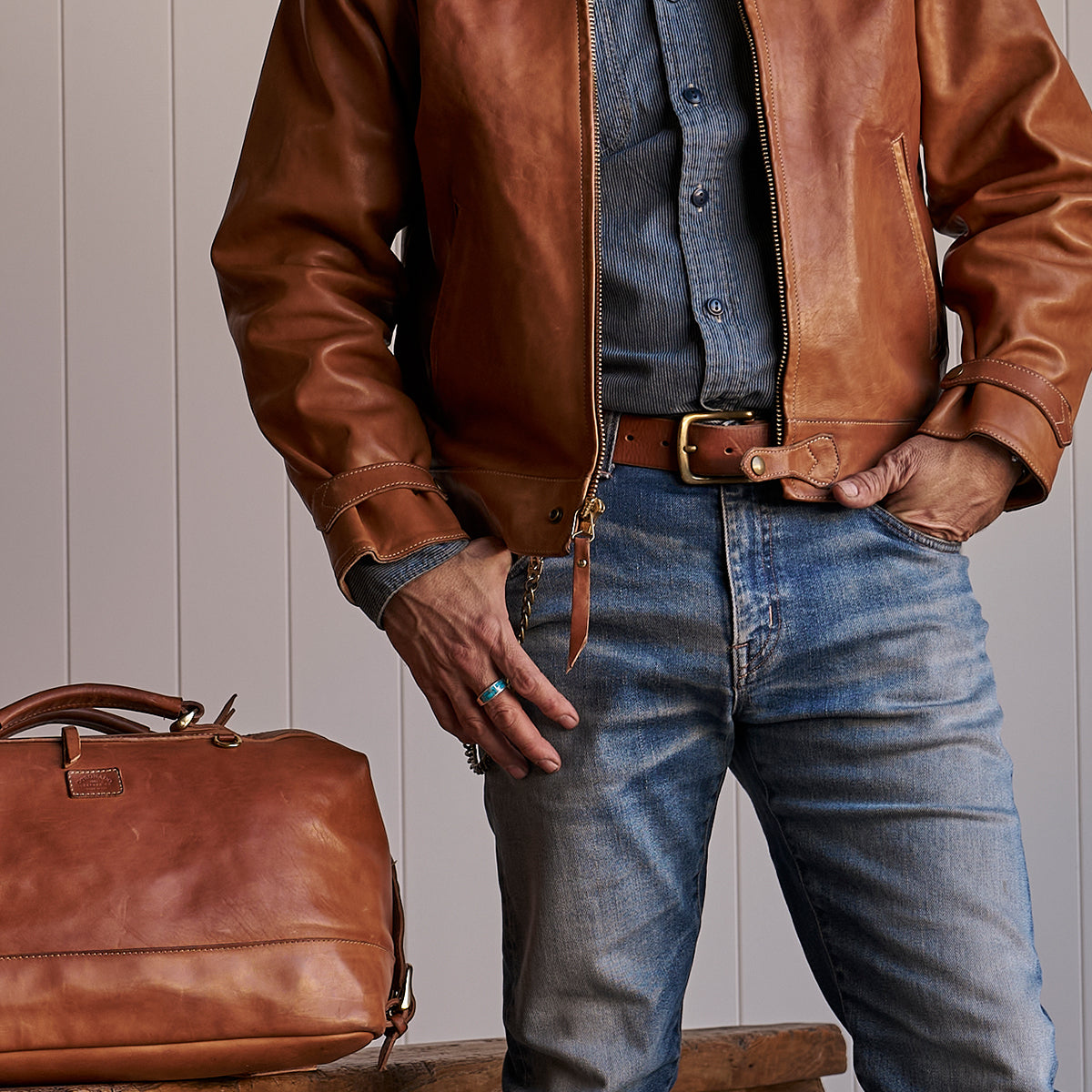 Vintage Stone-Washed Belt No.510