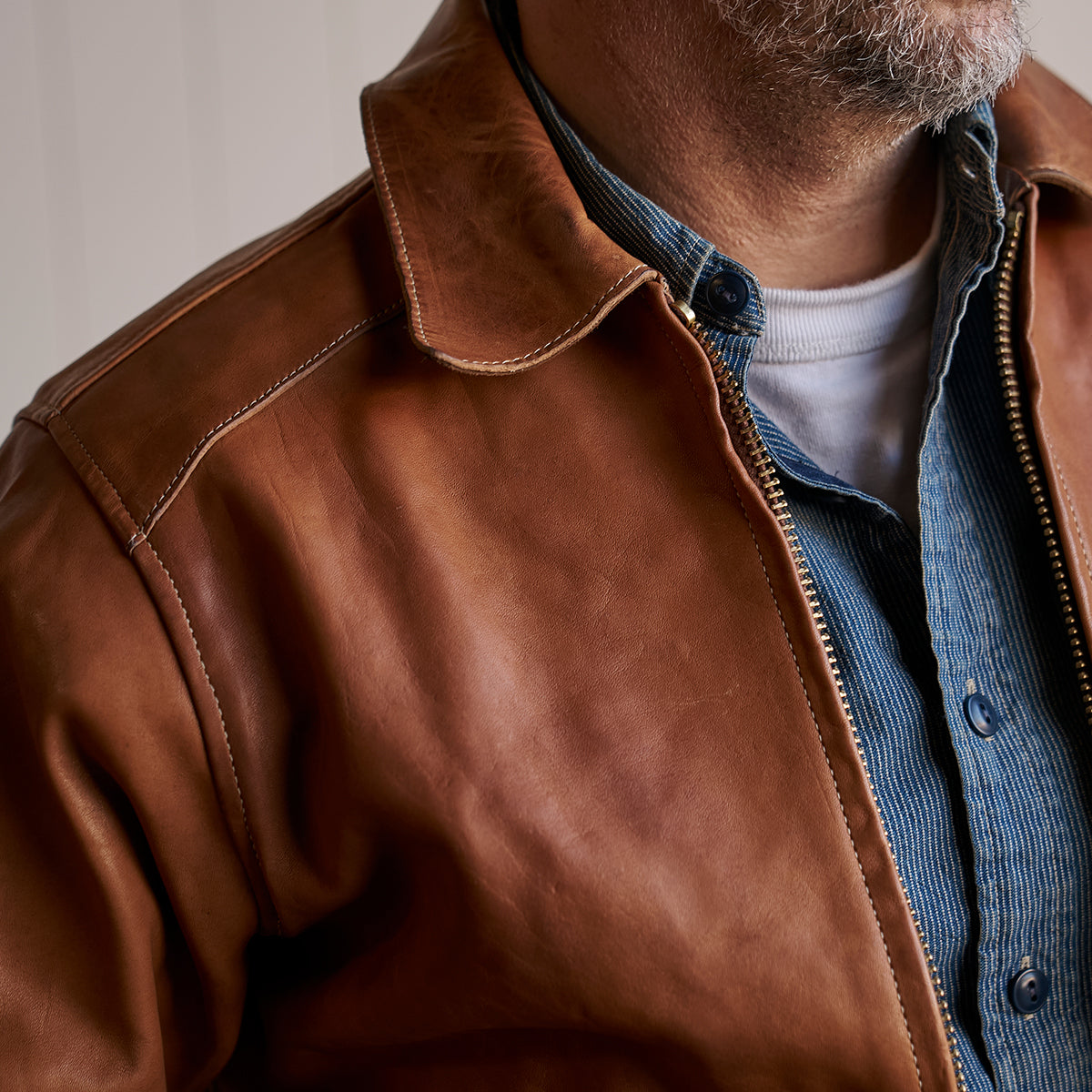 No.69 Union Jacket | Stone-Washed Horween® DHF Horsehide