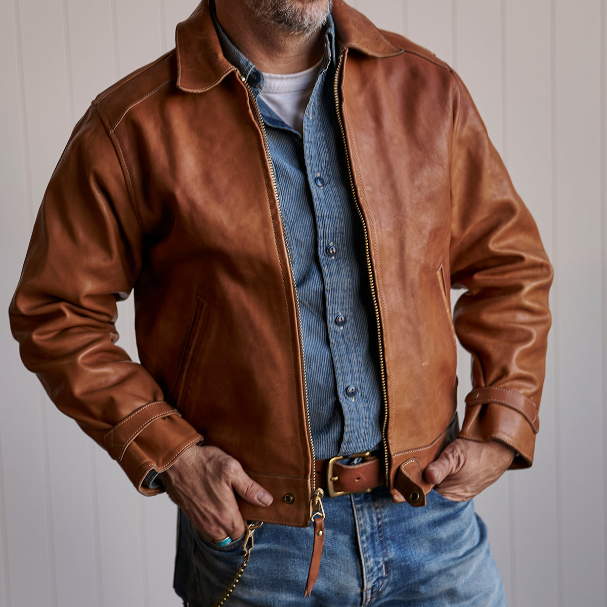 No.69 Union Jacket | Stone-Washed Horween® DHF Horsehide