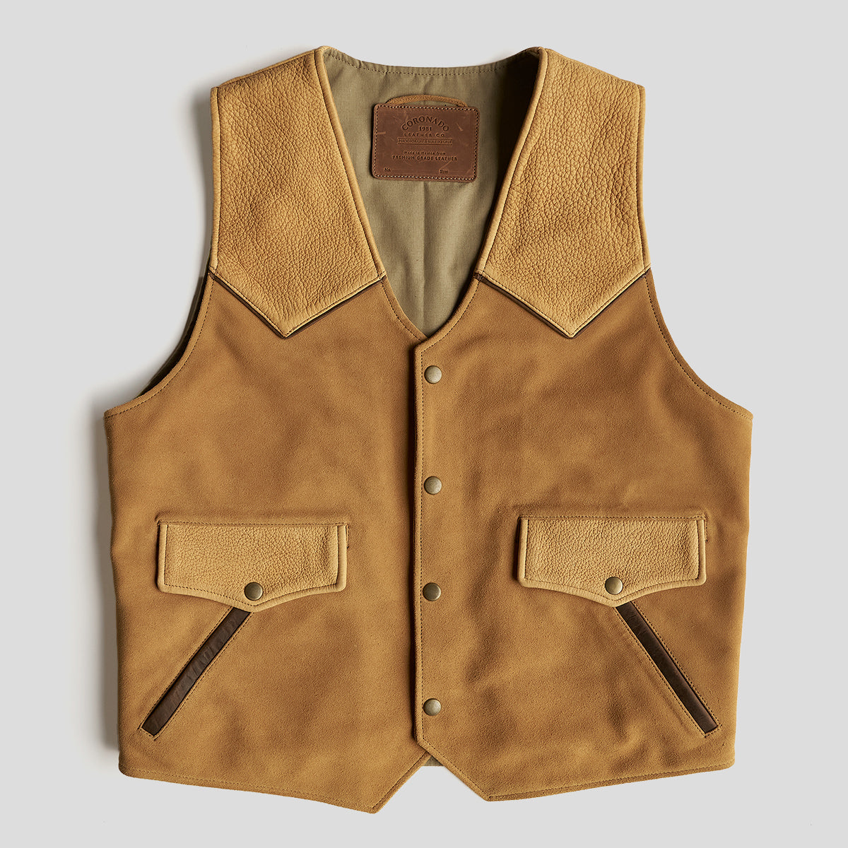 Horween® Deerksin & Suede Circle-C Vest | L.E. x15