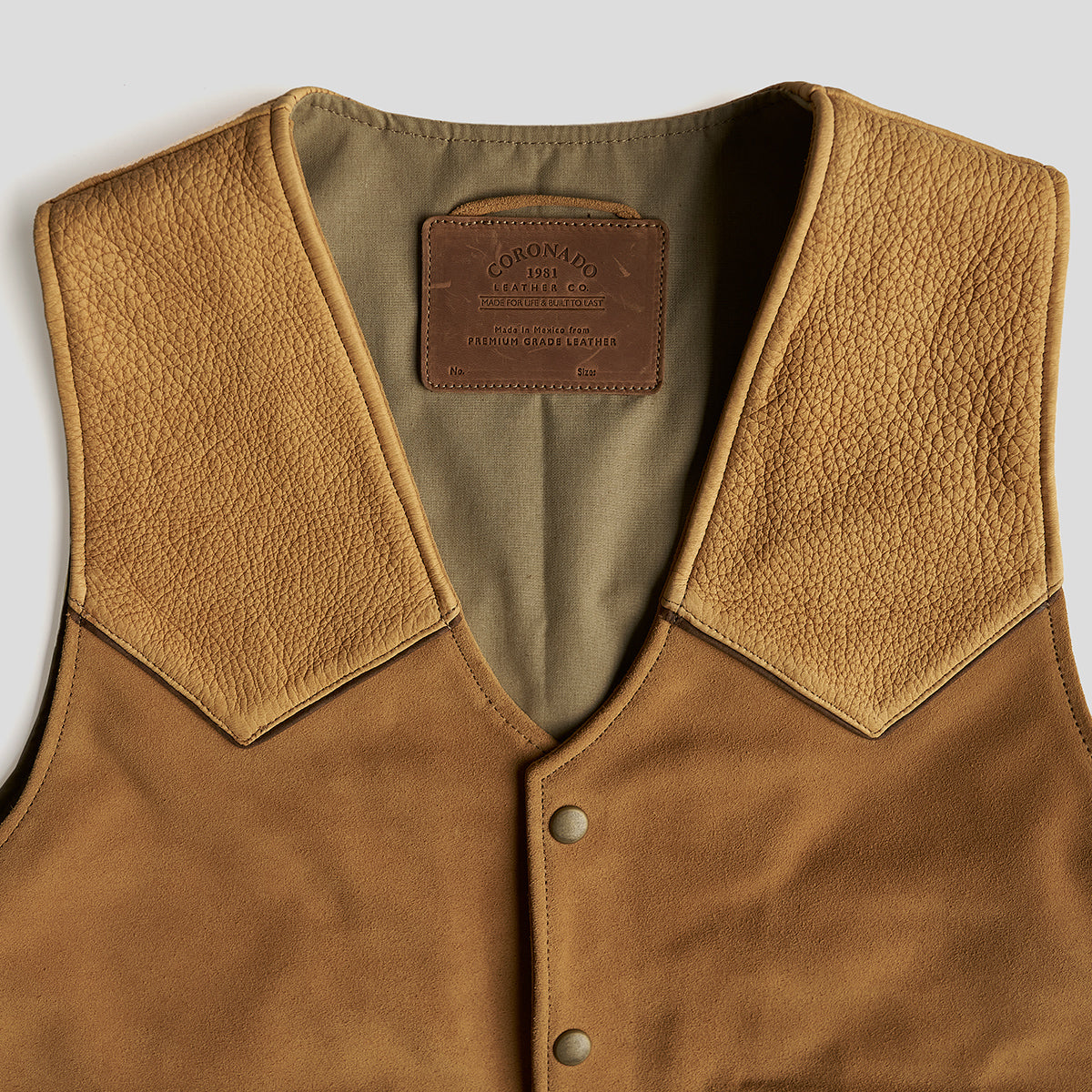 Horween® Deerksin & Suede Circle-C Vest | L.E. x15