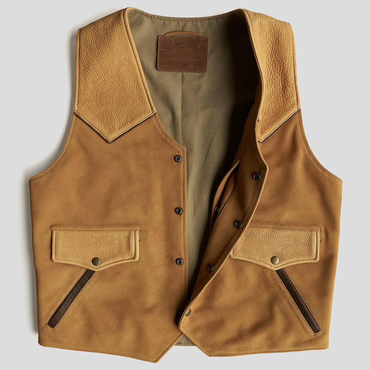 Horween® Deerksin & Suede Circle-C Vest | L.E. x15