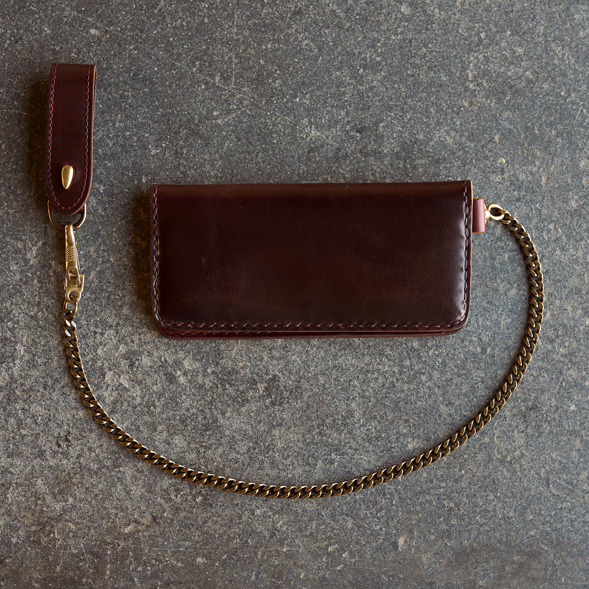 No.830 Horween® Shell Cordovan Long Wallet | Color #8