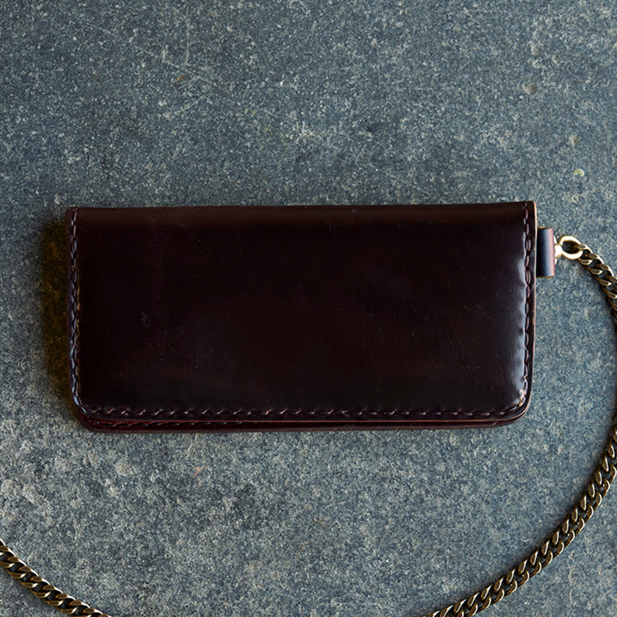 No.830 Horween® Shell Cordovan Long Wallet | Black
