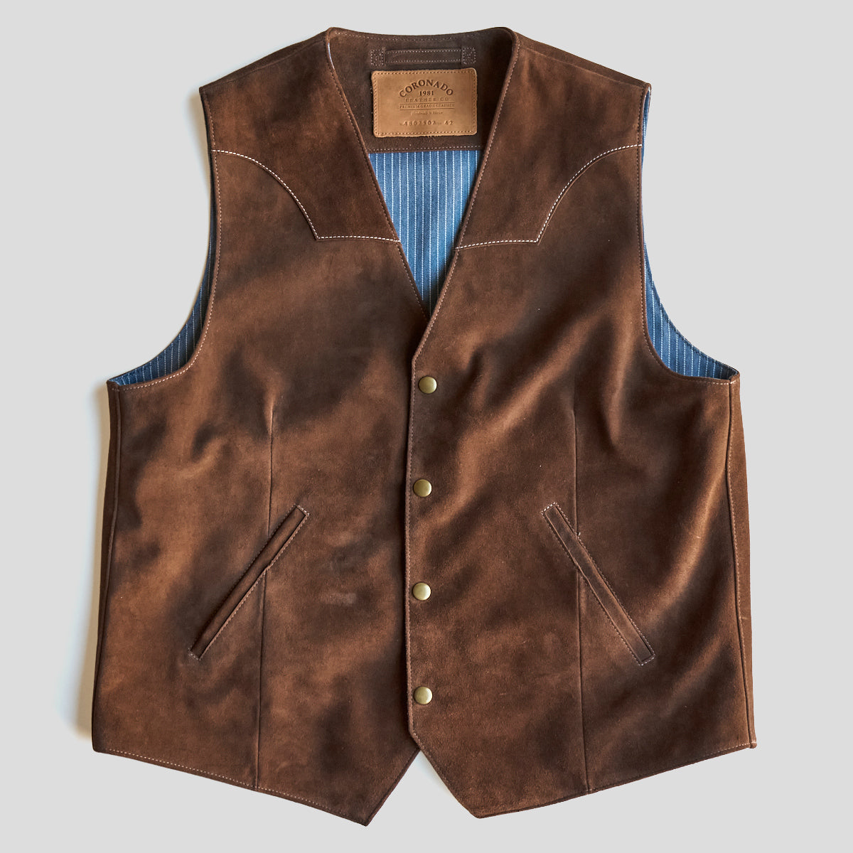No.480 Fremont Vest | Brown Suede LE