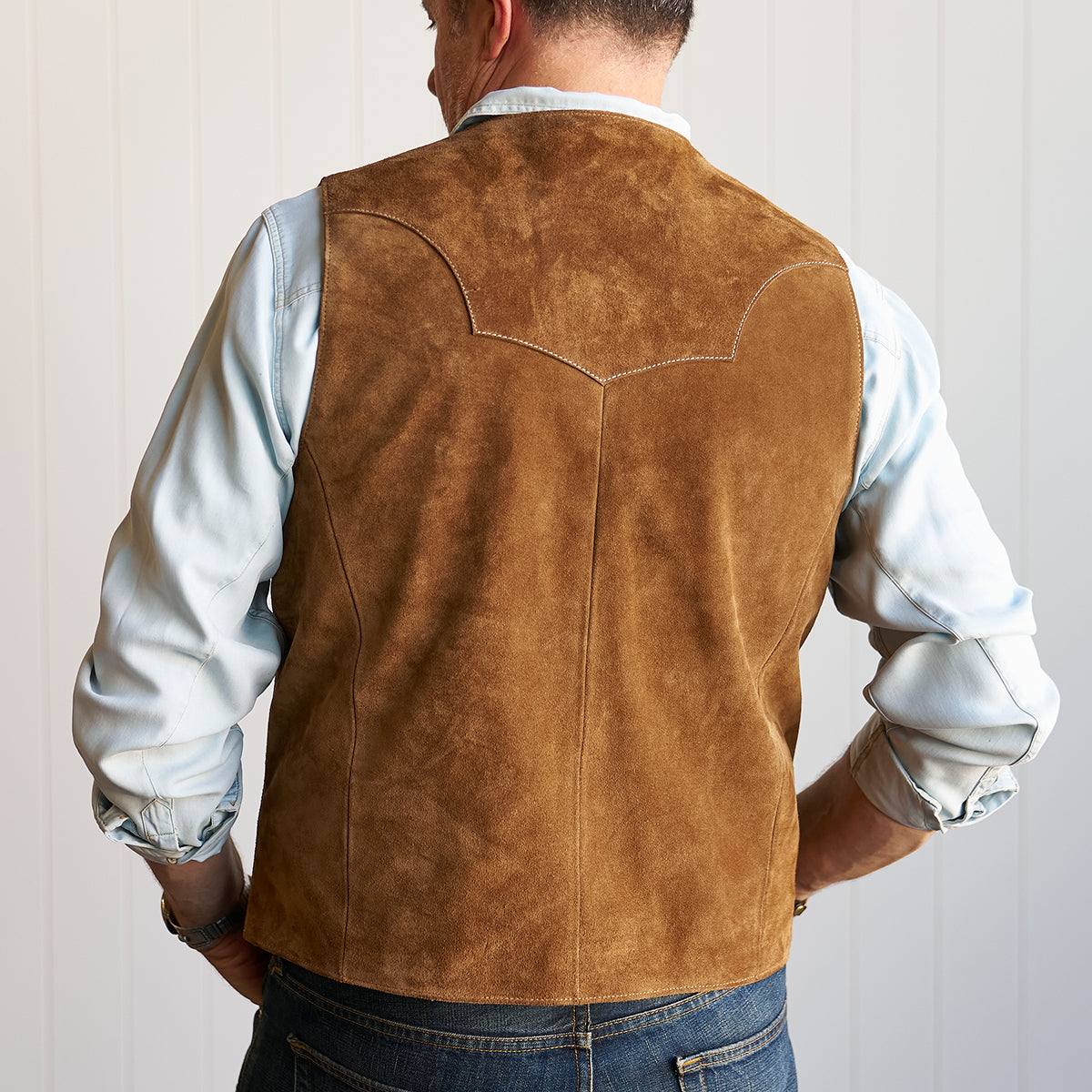 No.480 Fremont Vest | Brown Suede LE