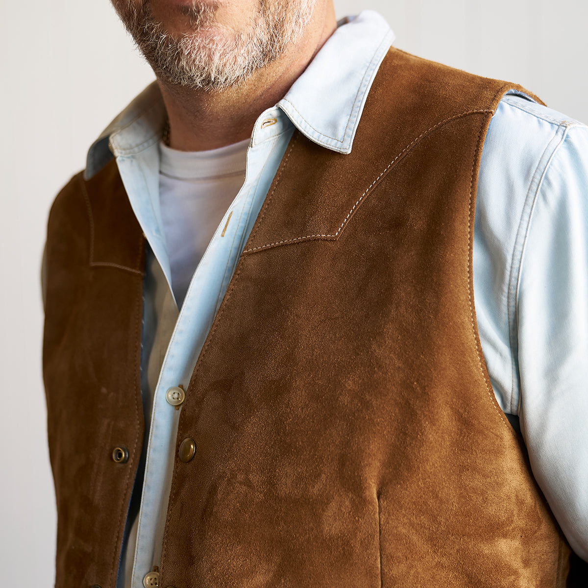 No.480 Fremont Vest | Brown Suede LE