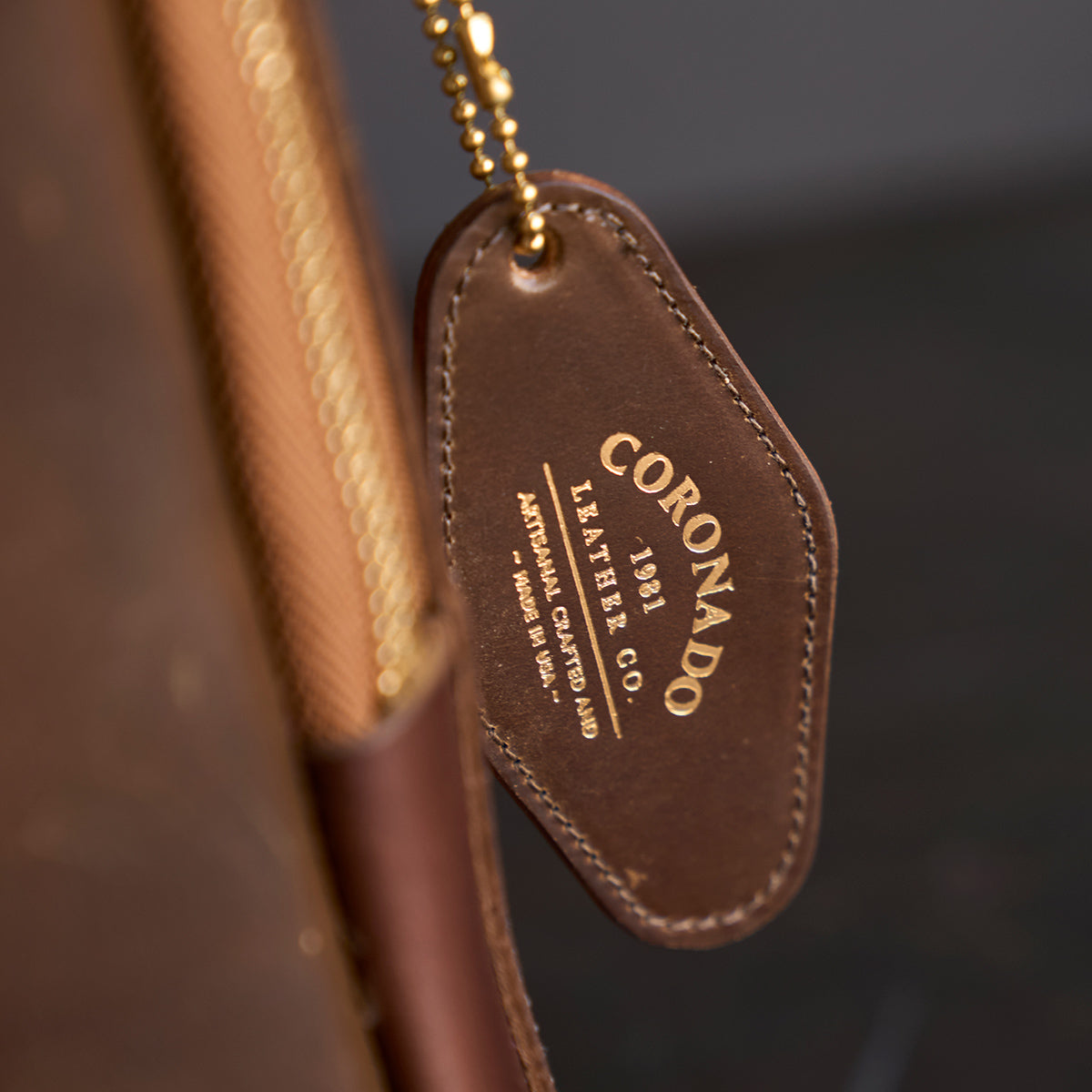 No.541 Chicago Shell Briefcase | Horween® Dark Cognac x3