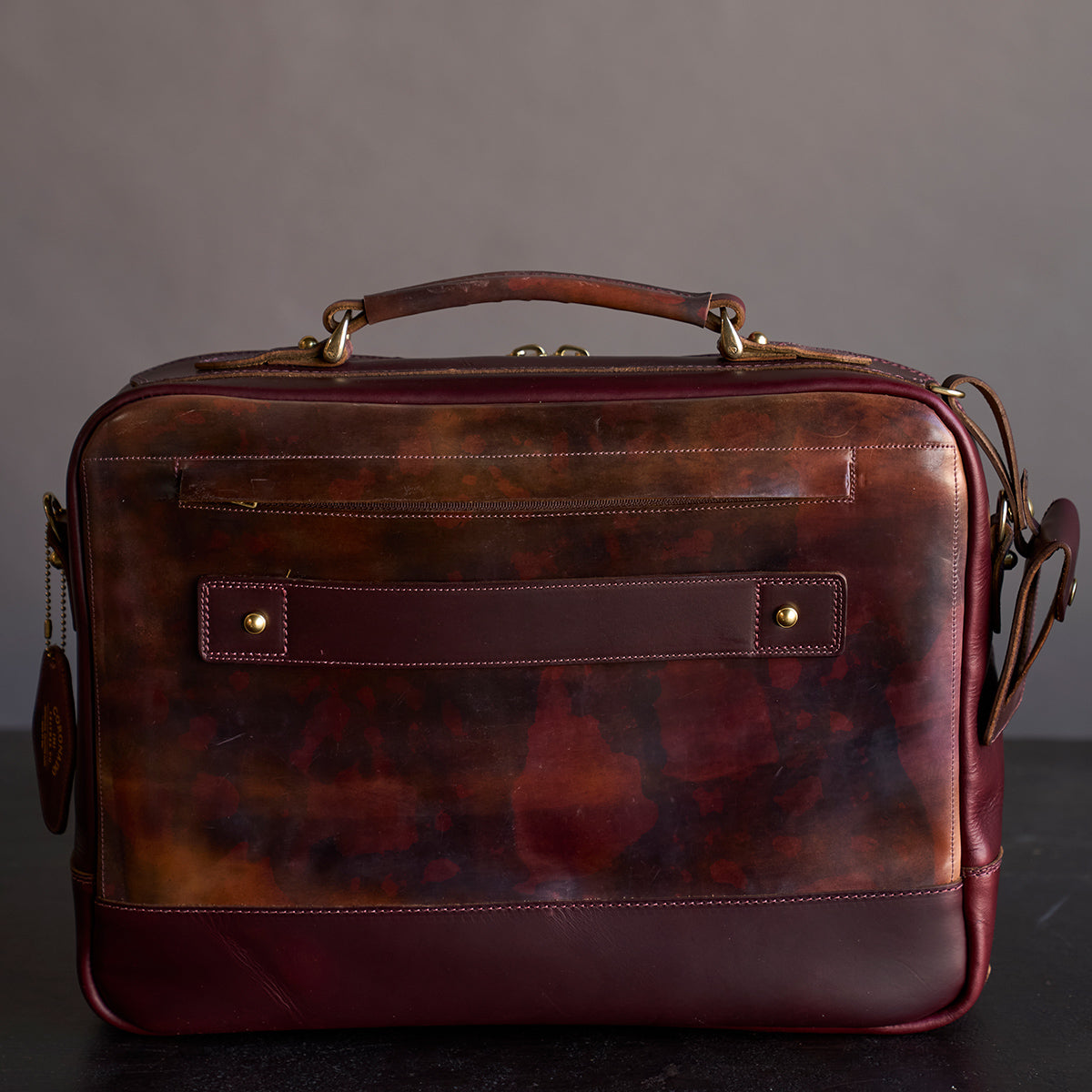 No.541 Chicago Shell Briefcase | Horween® Marbled #8 X2