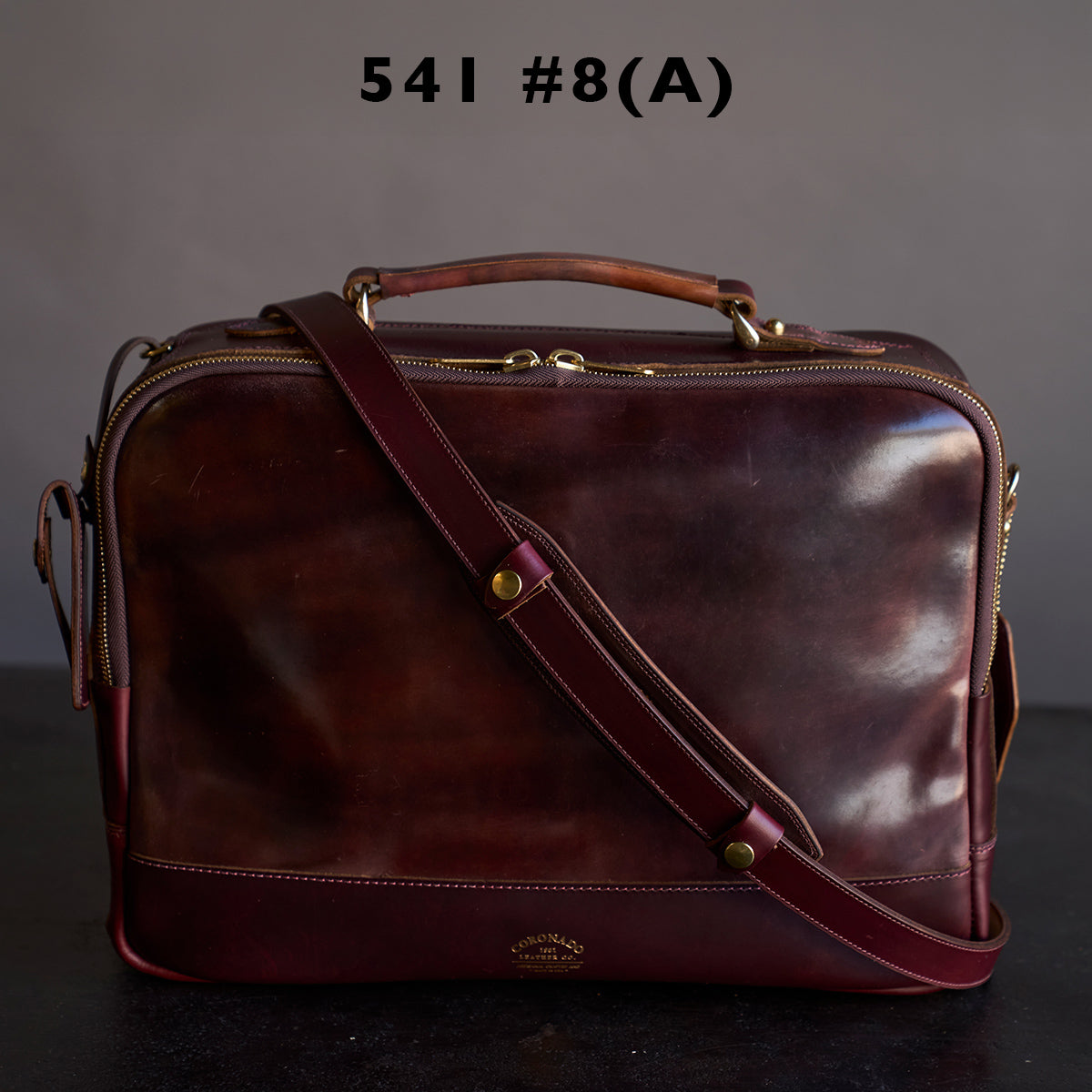 No.541 Chicago Shell Briefcase | Horween® Marbled #8 X2