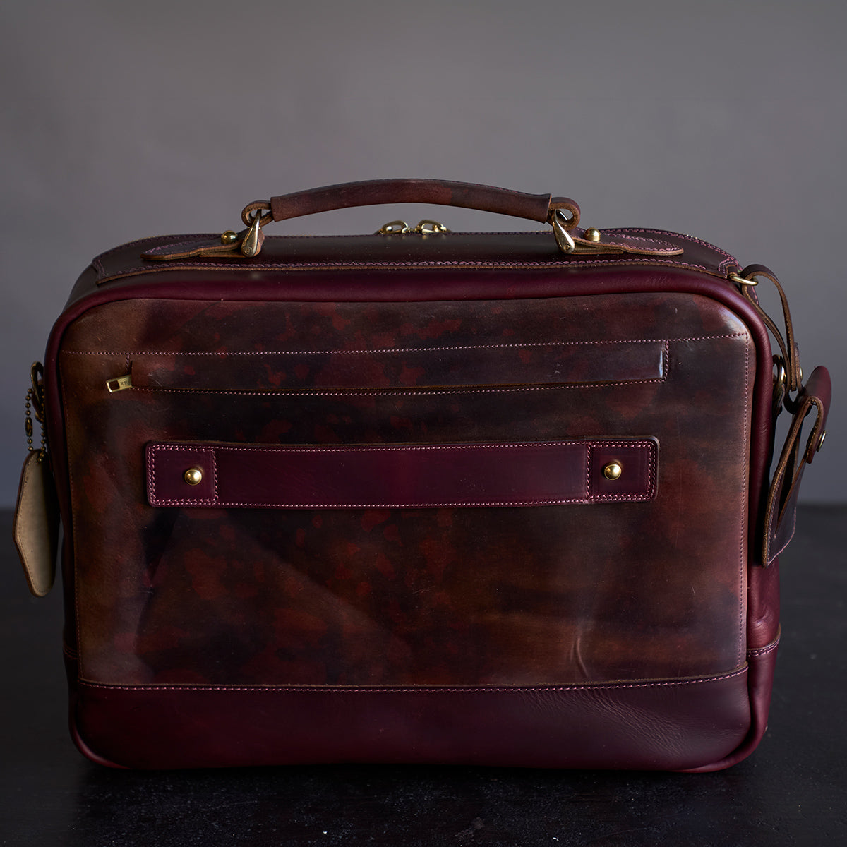 No.541 Chicago Shell Briefcase | Horween® Marbled #8 X2