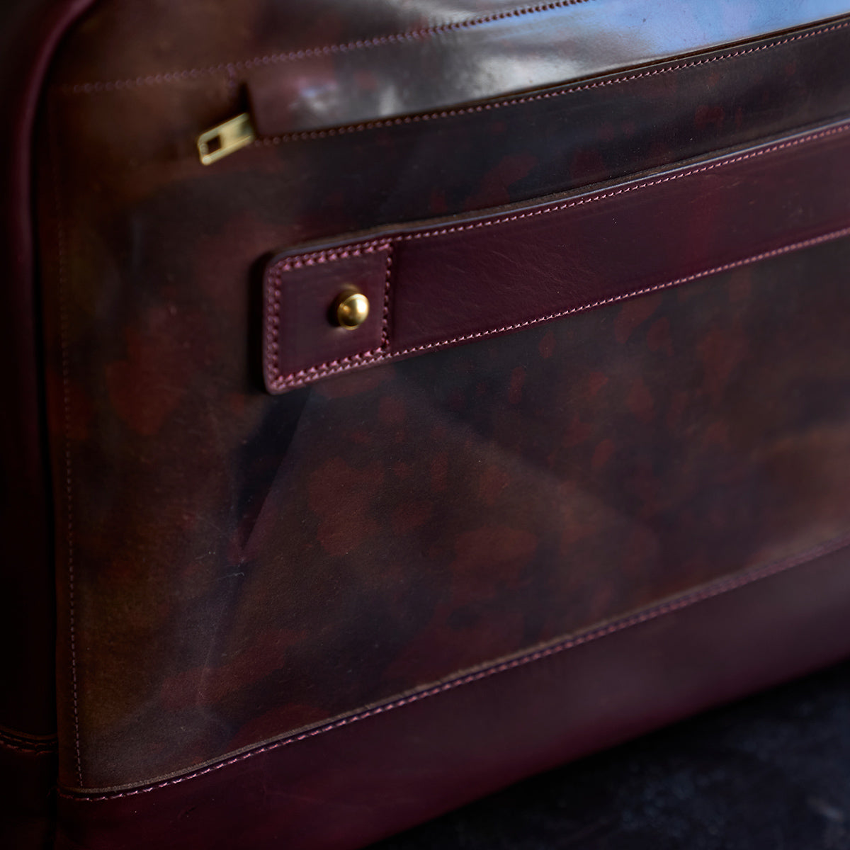 No.541 Chicago Shell Briefcase | Horween® Marbled #8 X2