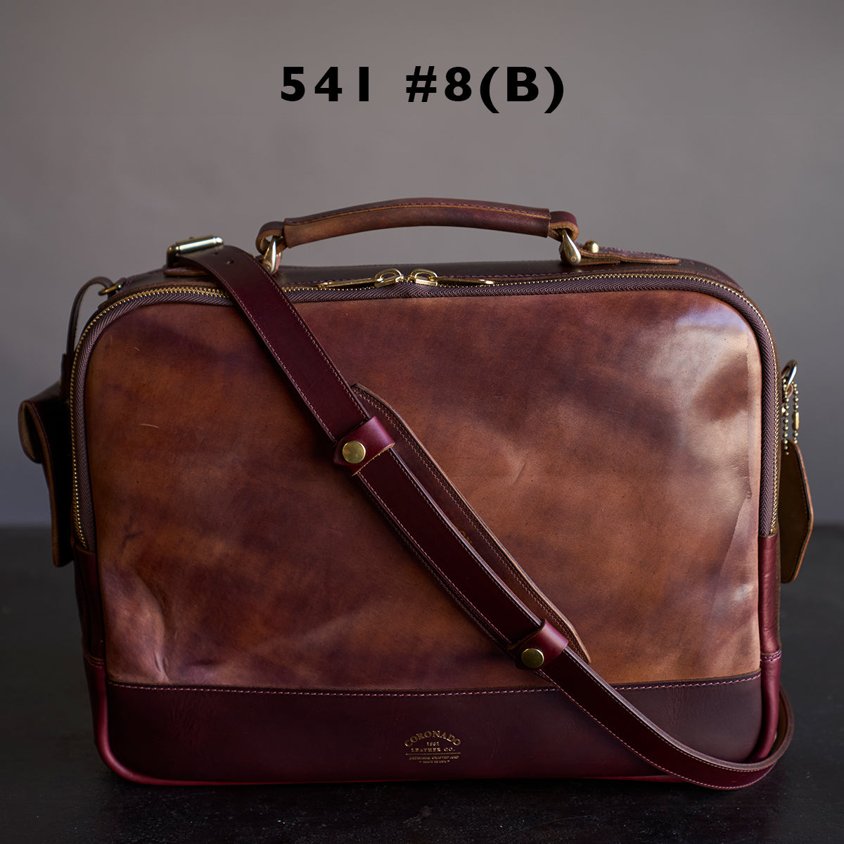 No.541 Chicago Shell Briefcase | Horween® Marbled #8 X2