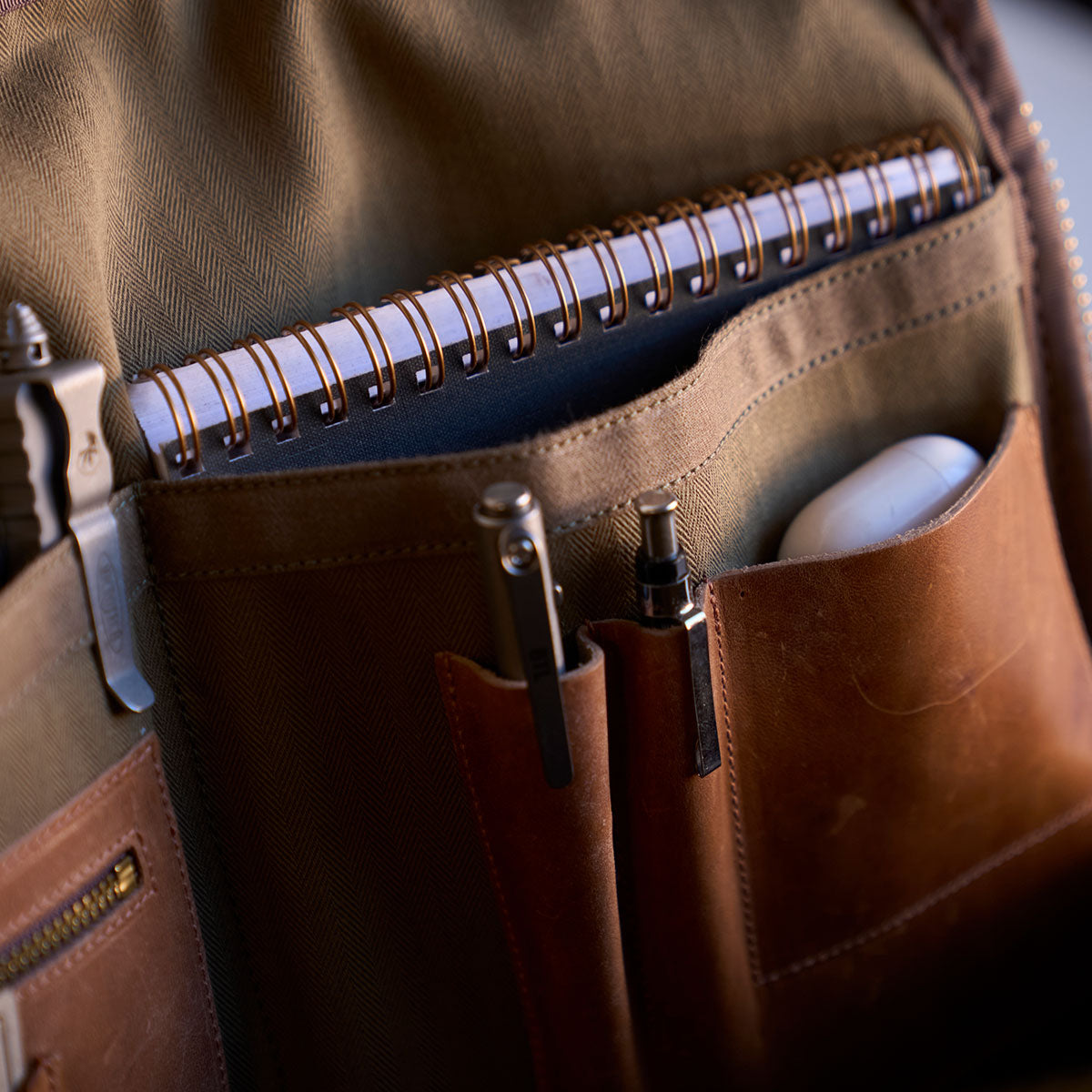 No.545 Natural SD Briefcase | Horween® Horsehide & Latigo
