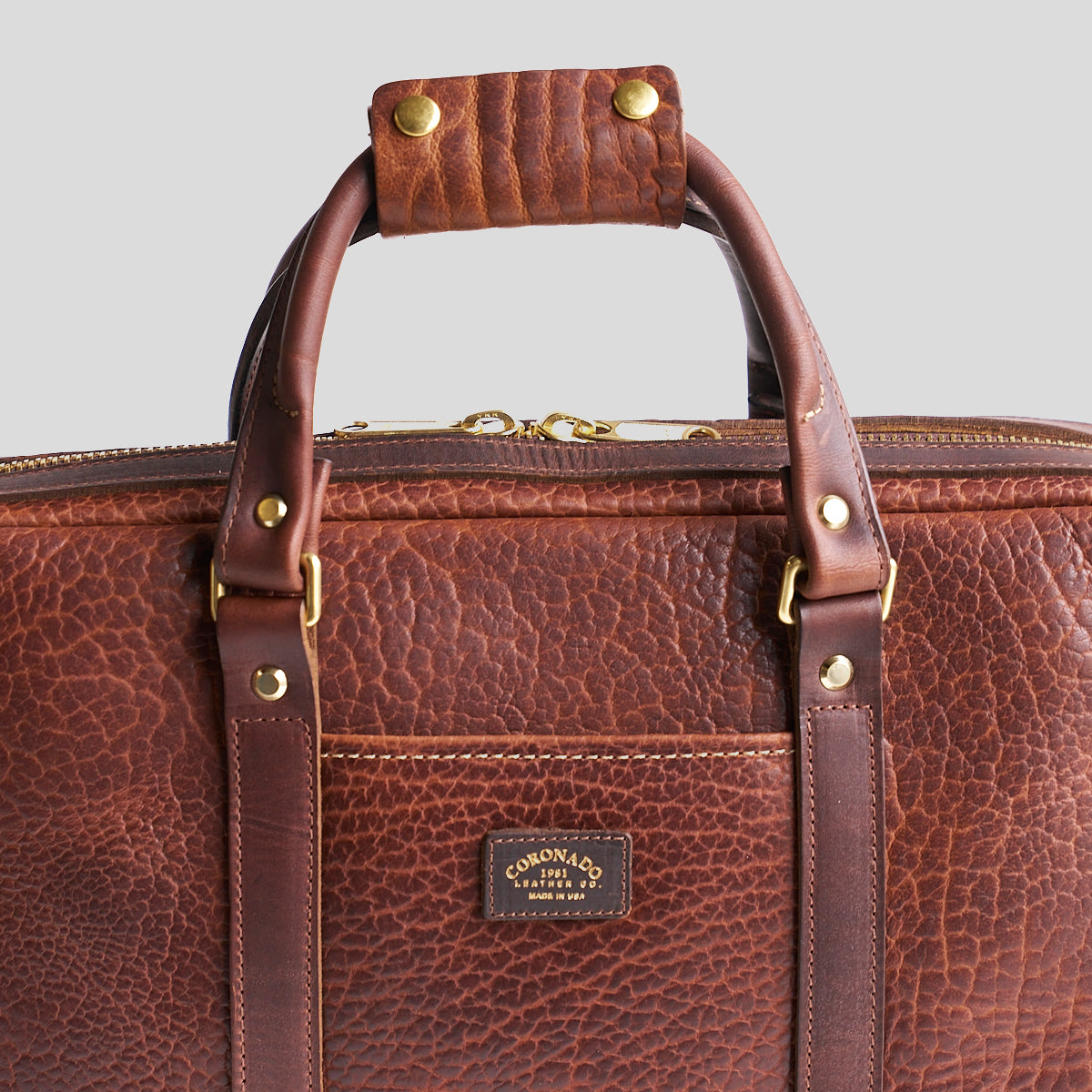 No.551 Slim Briefcase | Bison Walnut