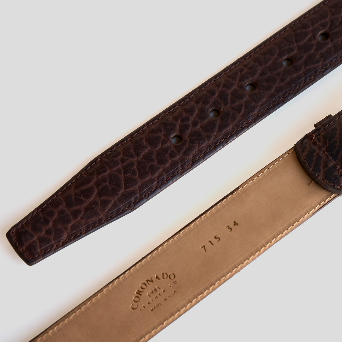 No.715 Executive Belt | Bison Brown