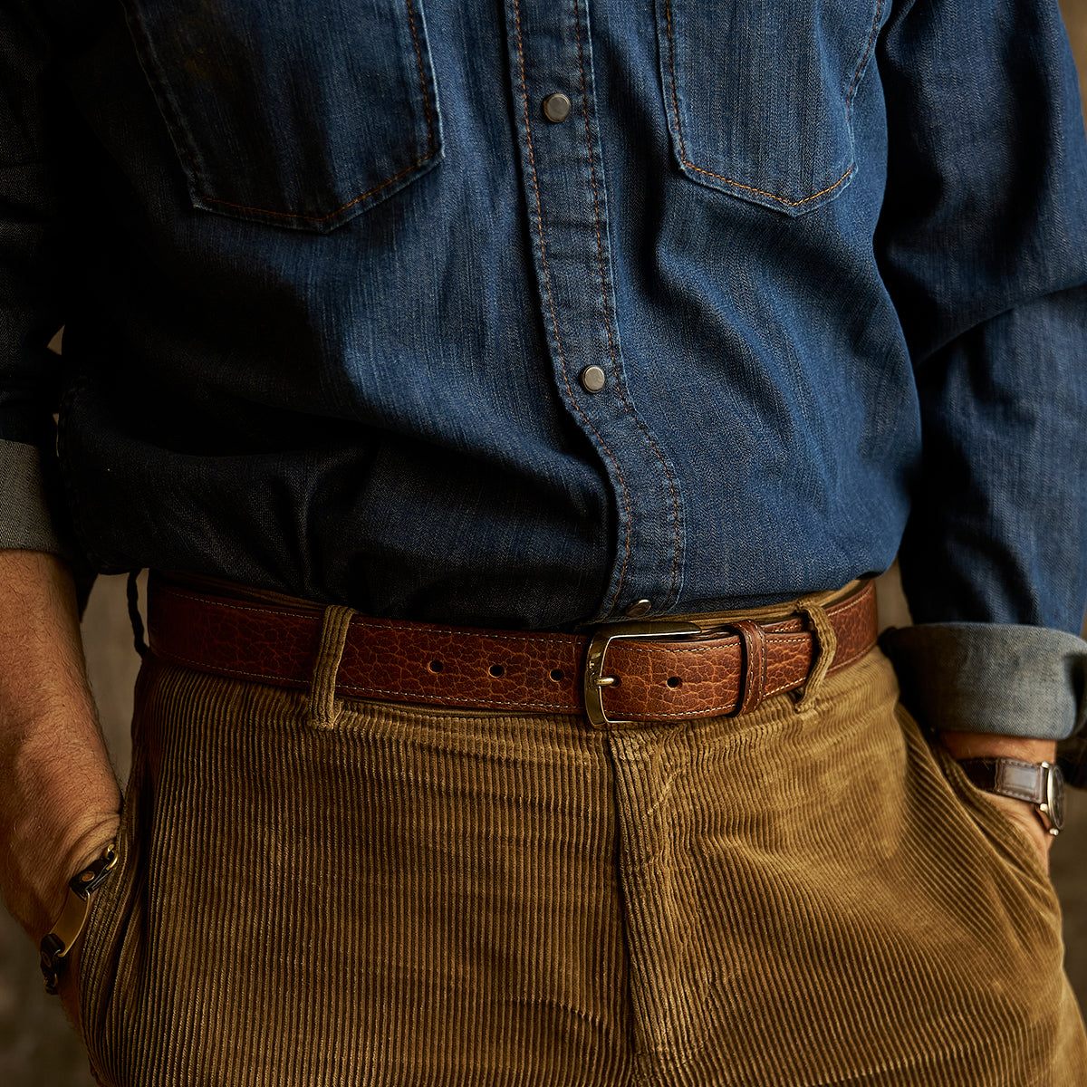 No.715 Executive Belt | Bison Brown