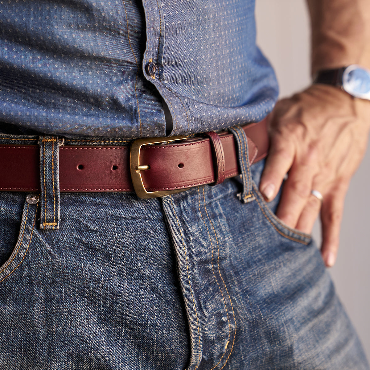 No.720 Executive Belt | Horsehide Black