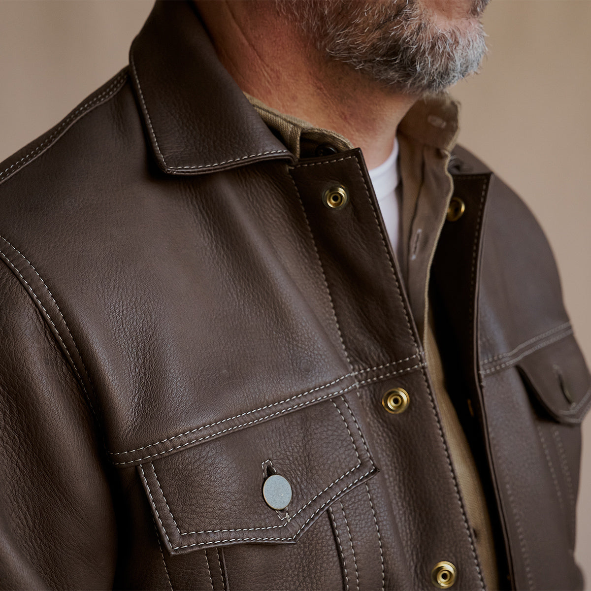No.210 Dean Jacket | Deerskin Brown