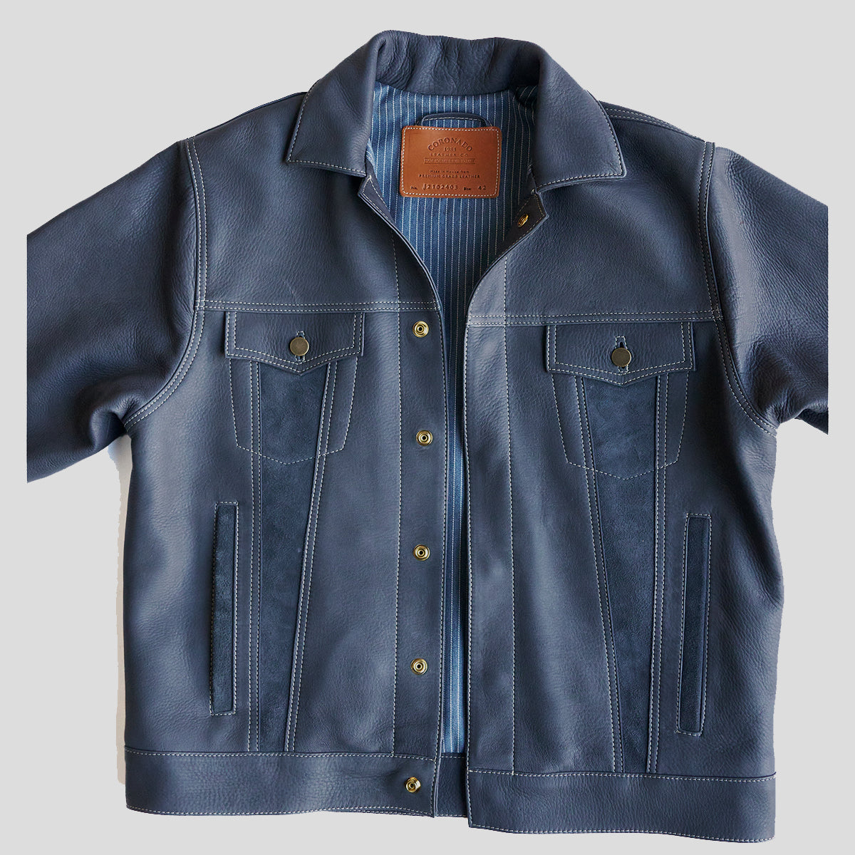 No.210 Dean Jacket | LE Deerskin Indigo