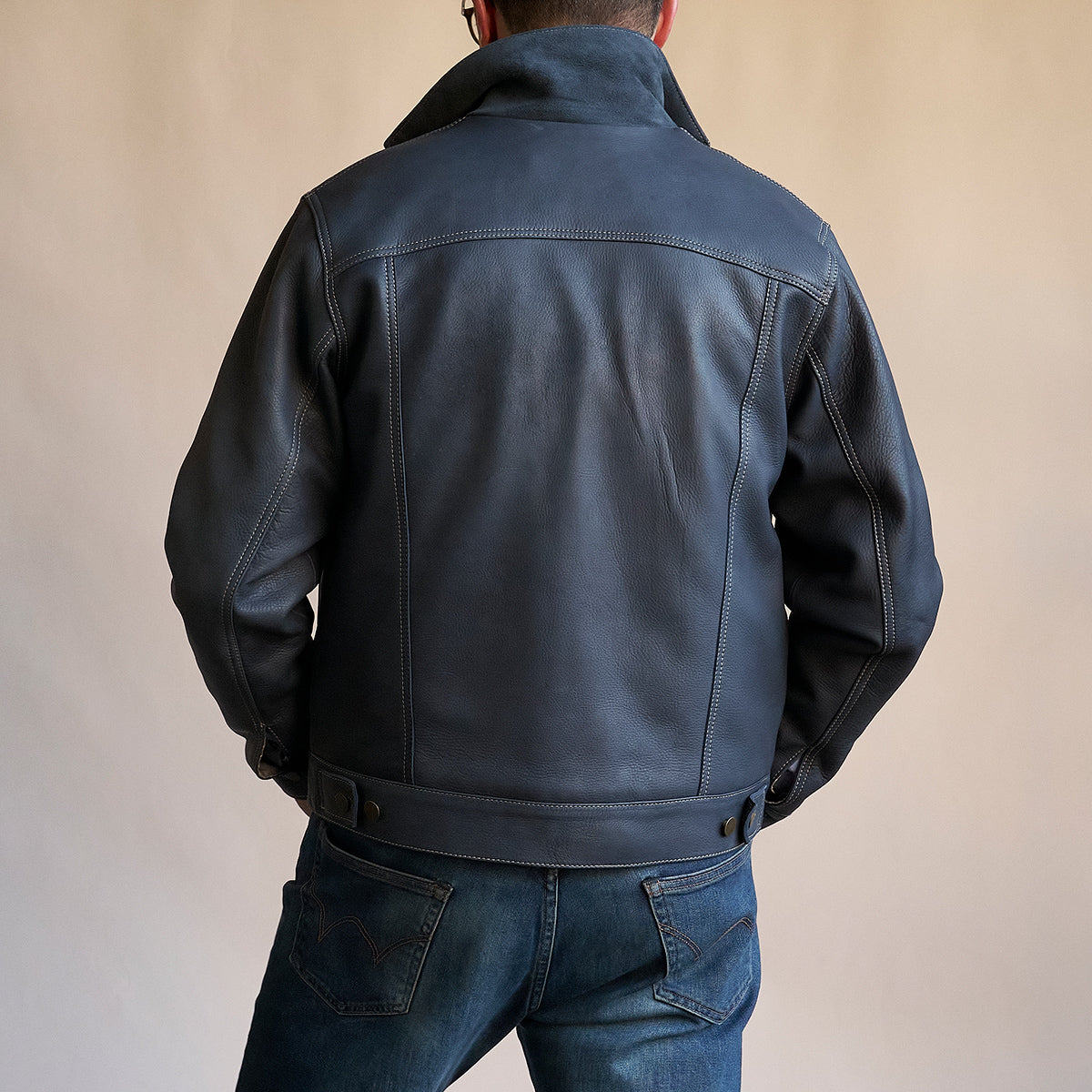 No.210 Dean Jacket | LE Deerskin Indigo