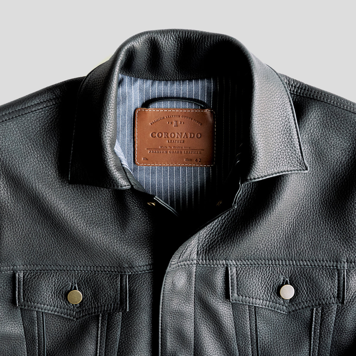 No.210 Dean Jacket | LE Deerskin Black x15