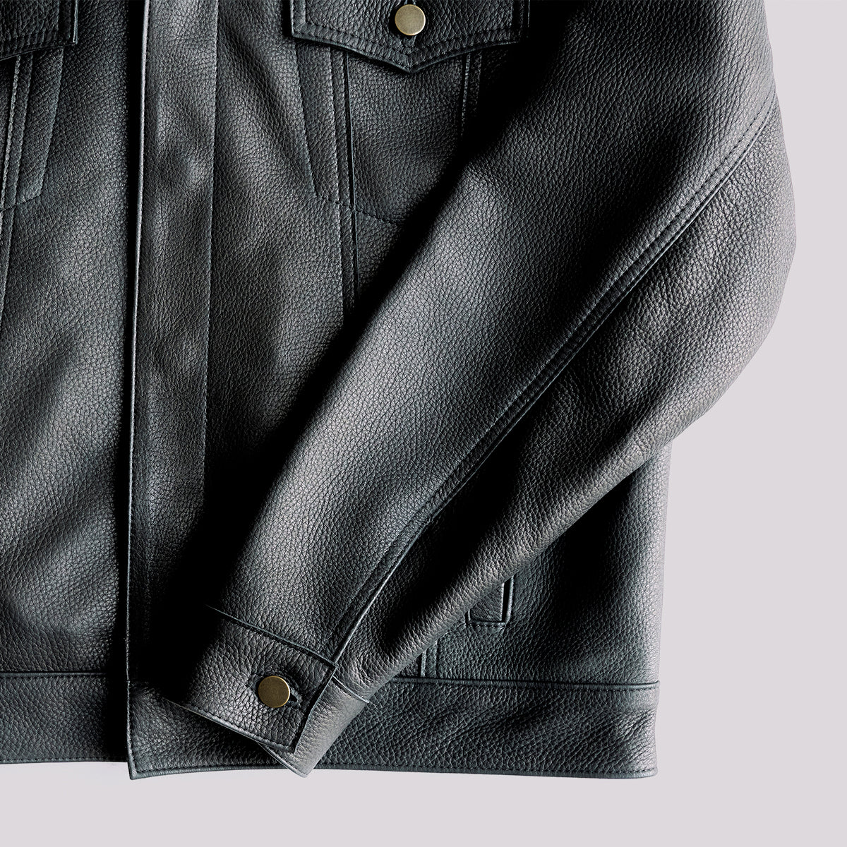 No.210 Dean Jacket | LE Deerskin Black x15