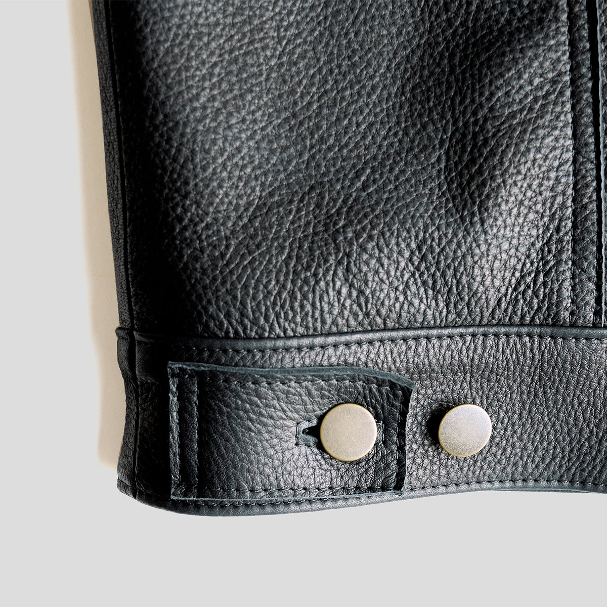 No.210 Dean Jacket | LE Deerskin Black x15