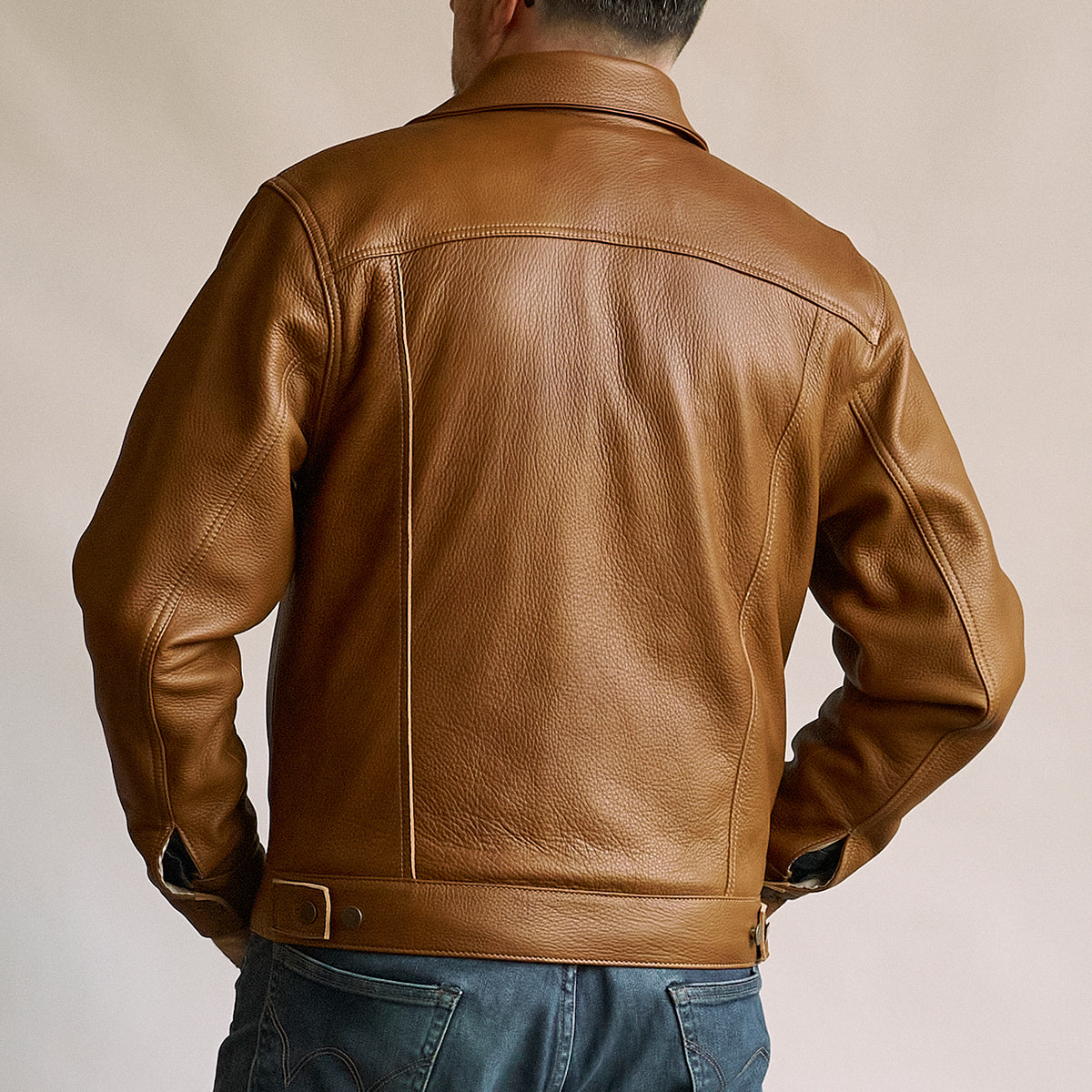 No.210 Dean Jacket | LE Deerskin Brown