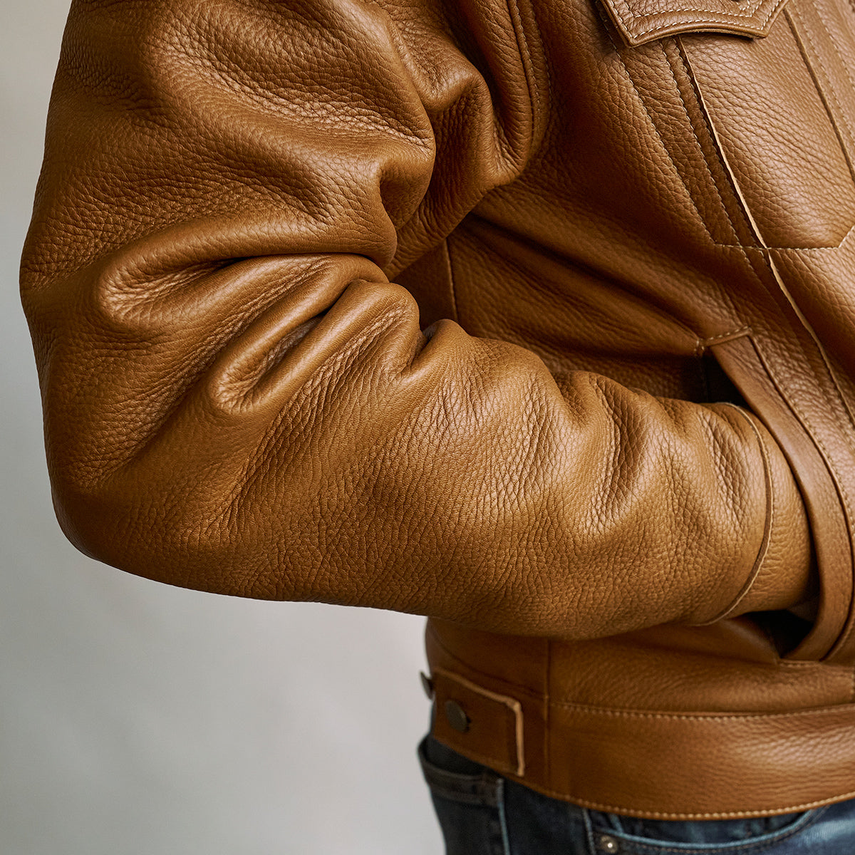No.210 Dean Jacket | LE Deerskin Brown
